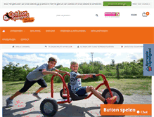 Tablet Screenshot of outdoorspeelgoed.nl